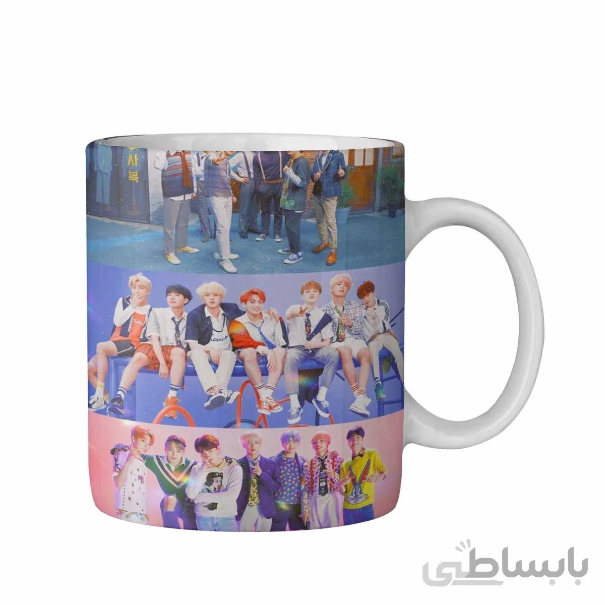 ماگ طرح بی تی اس BTS