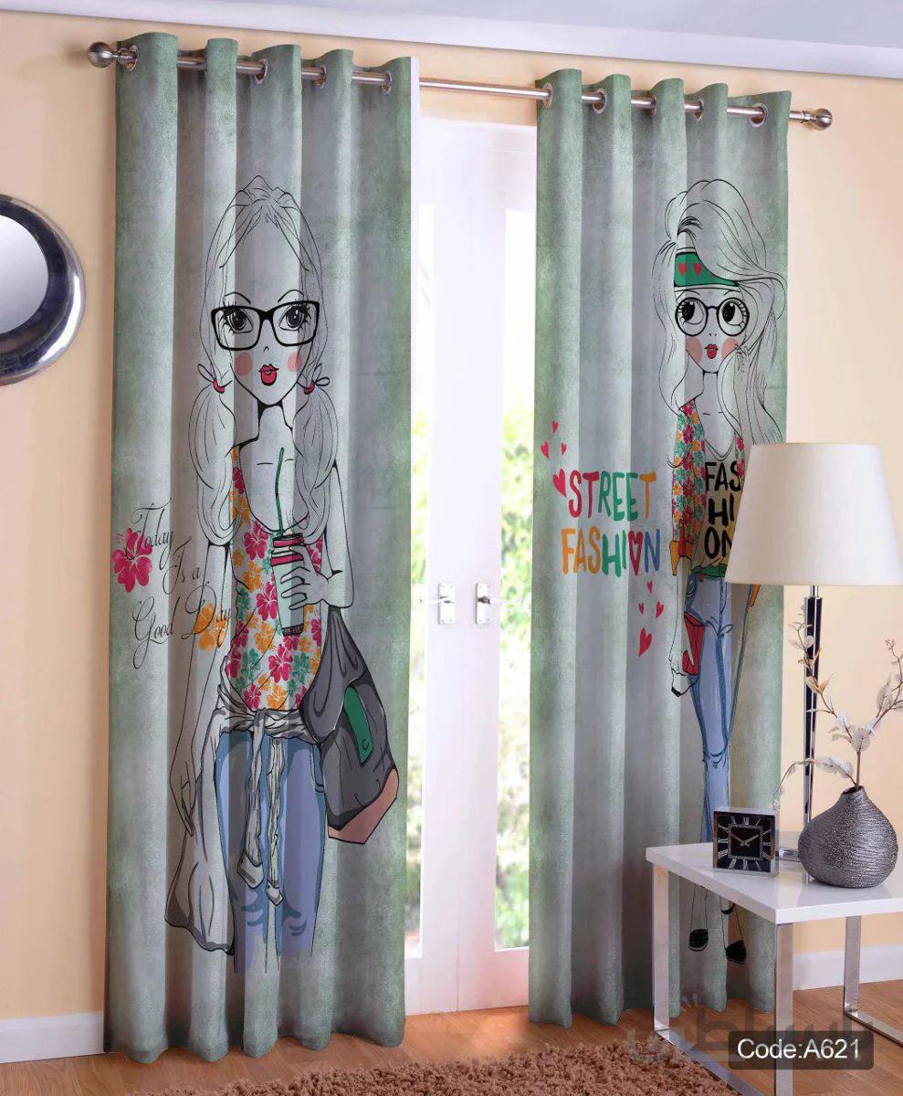 پرده پانچی چاپی کد A621