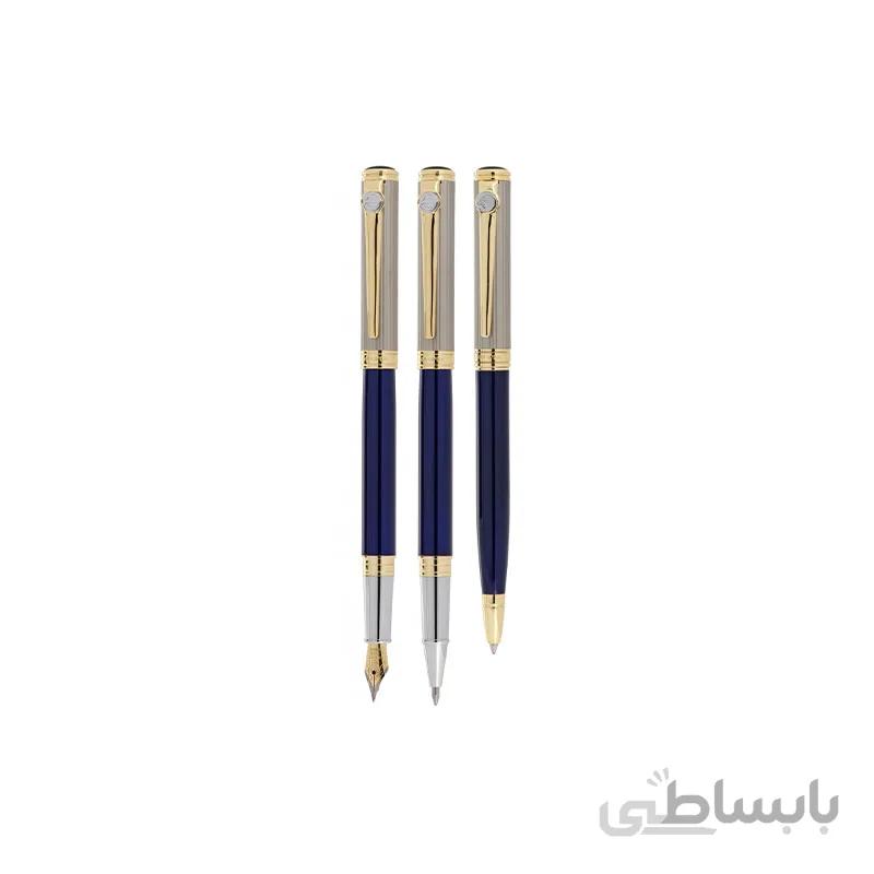 ست خودکار، روان نویس و خودنویس یوروپن مدل Esprit-301 نیمه آبی