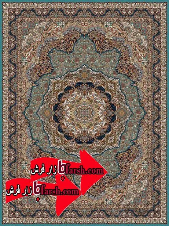 فرش نگین مشهد کد 1004 ابی