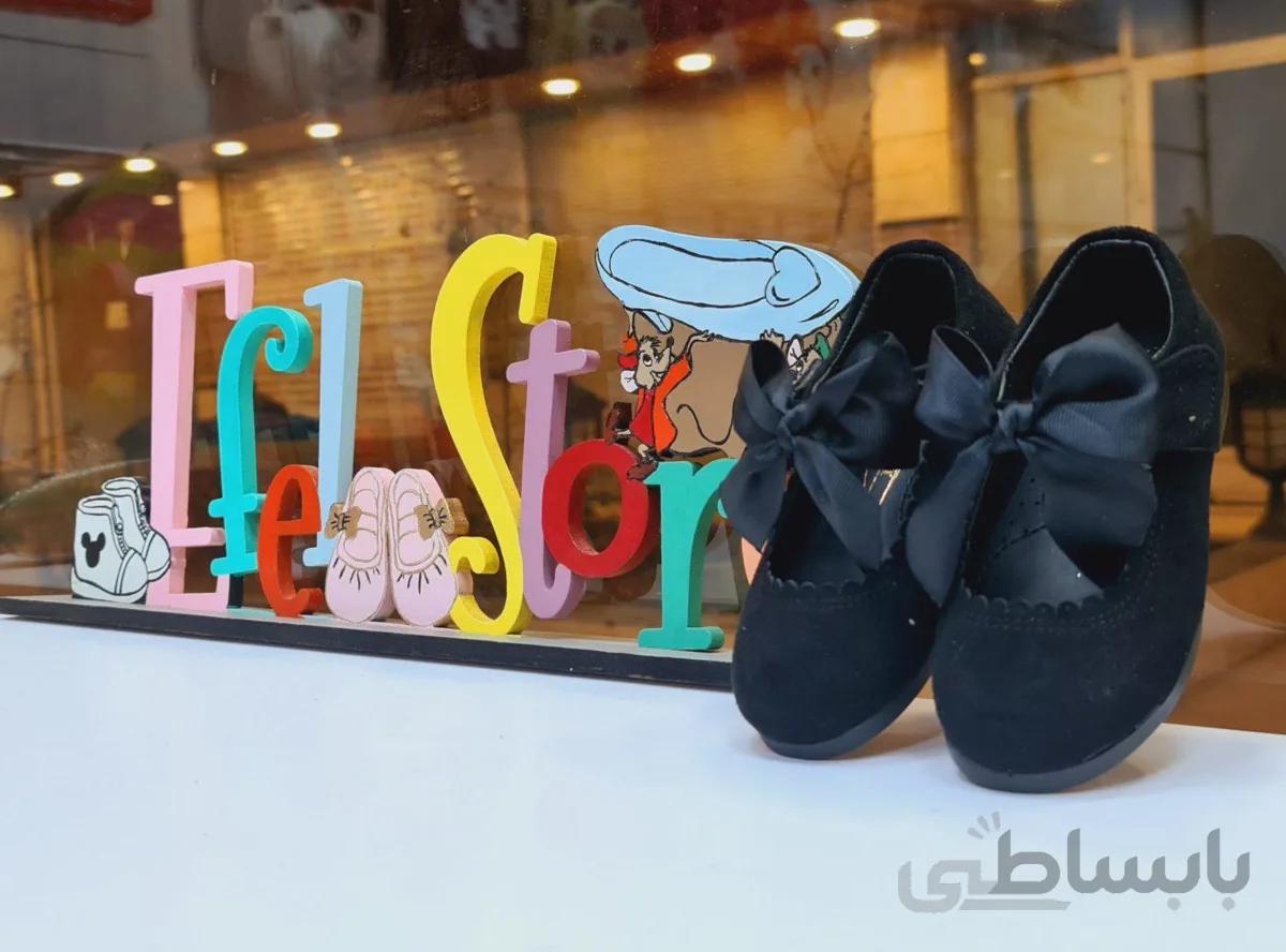 کفش مجلسی مخمل مشکی ژاکلین