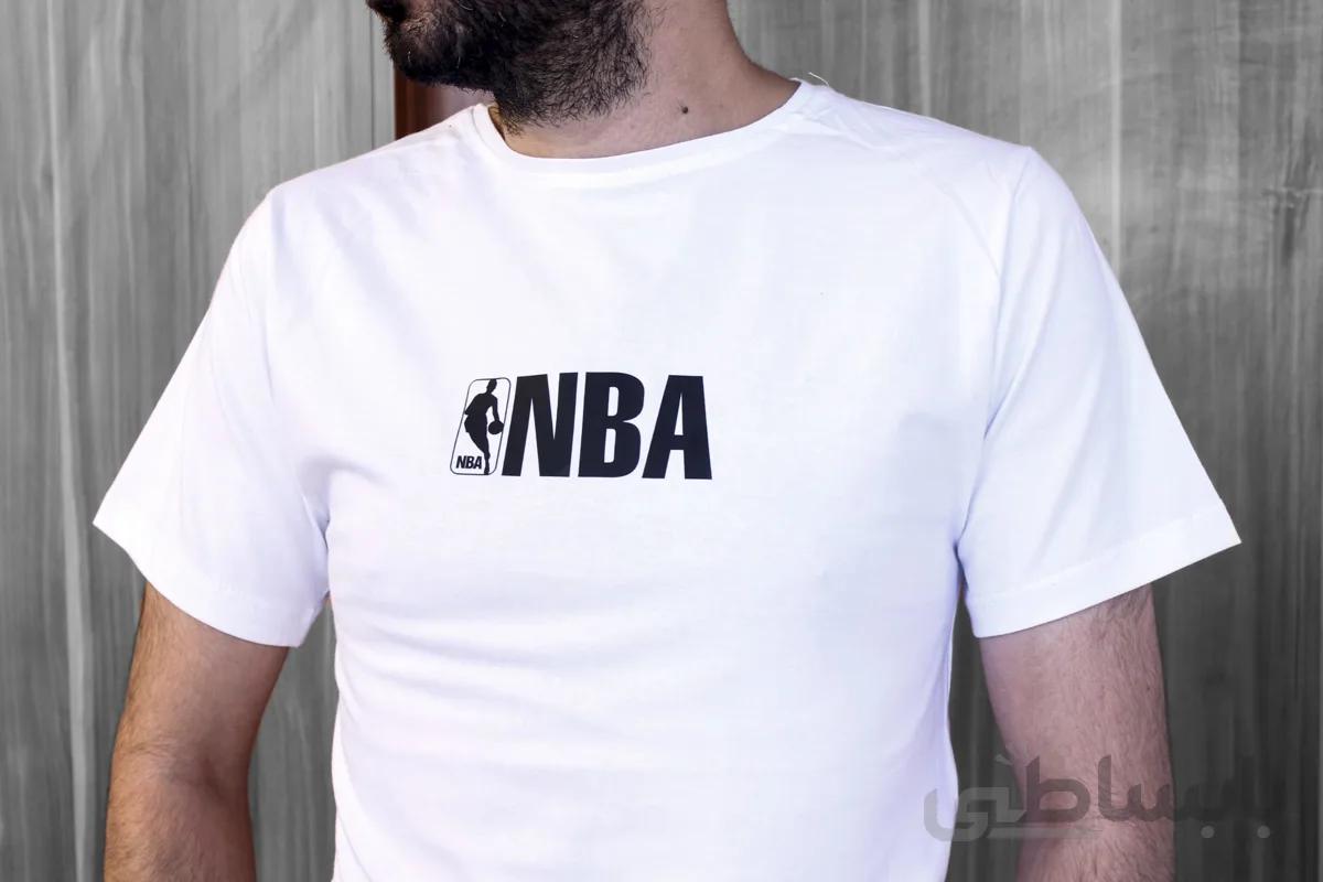 تیشرت مردانه مدل NBA سفید