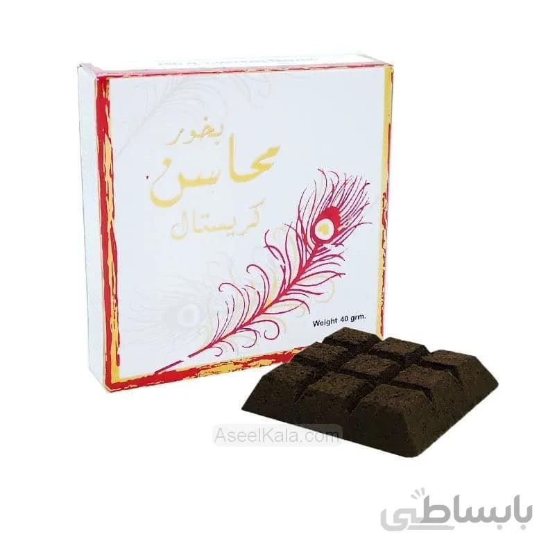 گشته عود بخور Bukhoor مدل Mahasin Crystal وزن 40 گرم