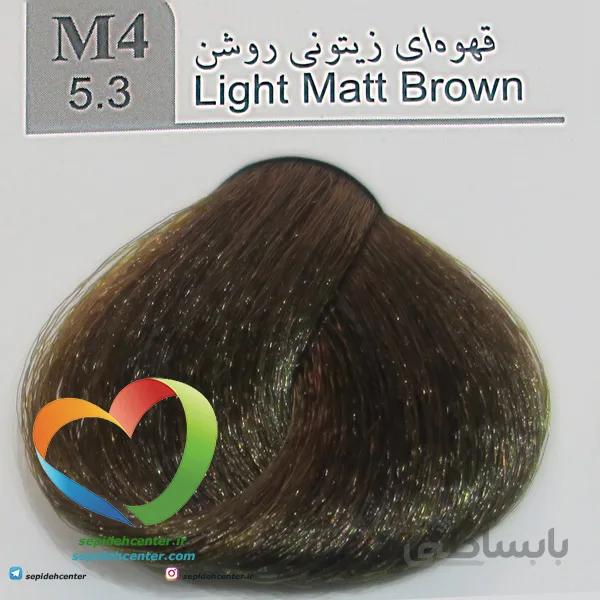 رنگ موی لاکچری دوپیر مدل M4 (5.3) قهوه ای زیتونی روشن 100 میل | Dupier Hair Color