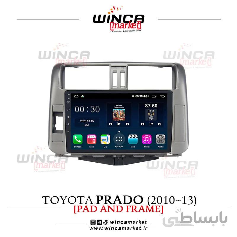 مانیتور اندروید تویوتا پرادو 2010-2013 Prado وینکا مدل QG856 سری +S300 پلاس
