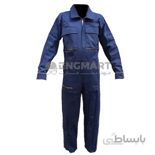لباس کار یکسره جنس پارچه پنبه کتان ضخیم درجه یک