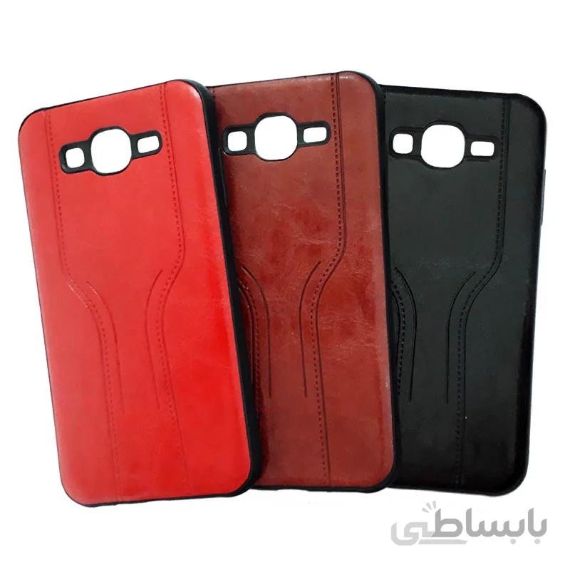 قاب چرمی طرح دار سامسونگ J7 2015 کد 2