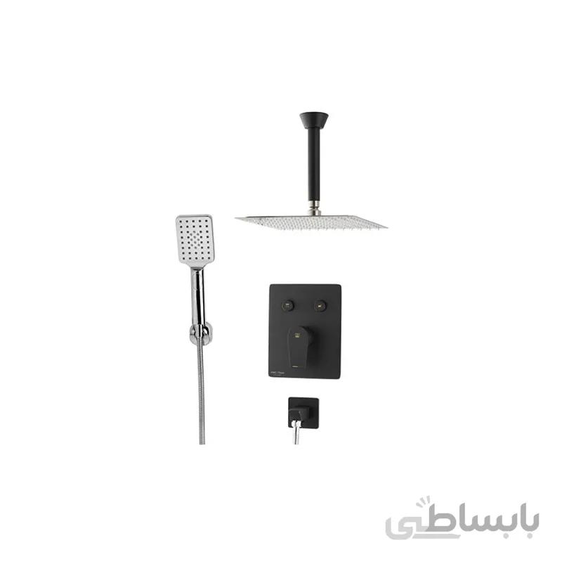 دوش توکار kwc مدل ورونا مشکی تیپ 3