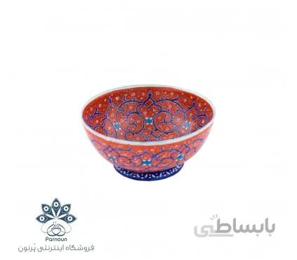 کاسه مینا‌کاری کوچک قرمز