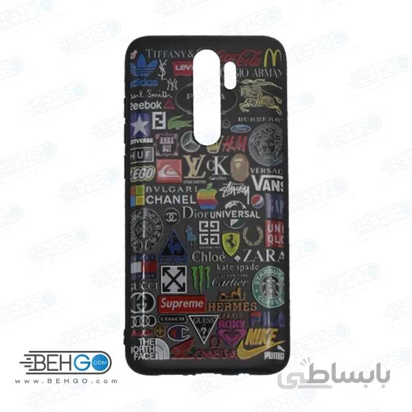 قاب note 8 pro کاور شیائومی note 8pro قاب فانتزی گوشی شیائومی note8pro با عکس لوگوی برندها طرح 14 محافظ مناسب نوت 8 پرو گوشی موبایل شیائومی New Brands Logo Phone Case For xiaomi redmi note 8 pro