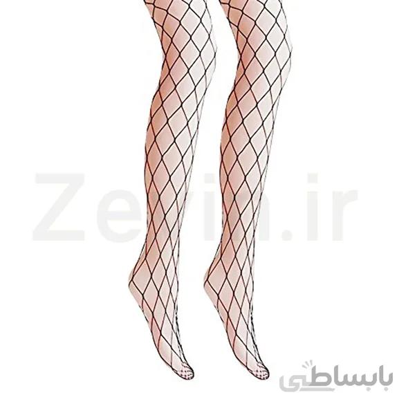 جوراب شلواری توری فیش نت فانتزی درشت کد PH431