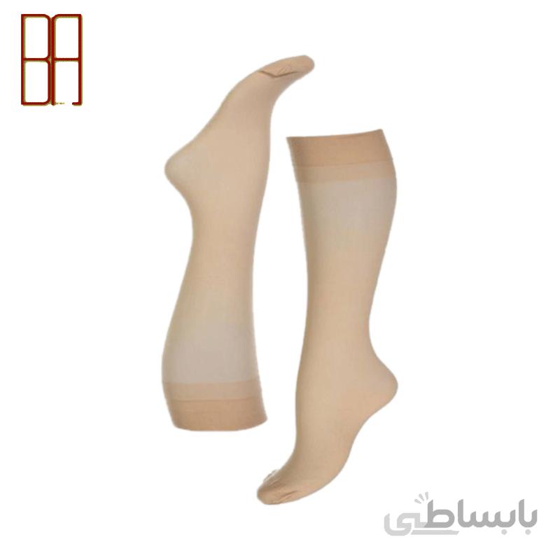 چشمگیر جوراب زنانه سه ربع کرم