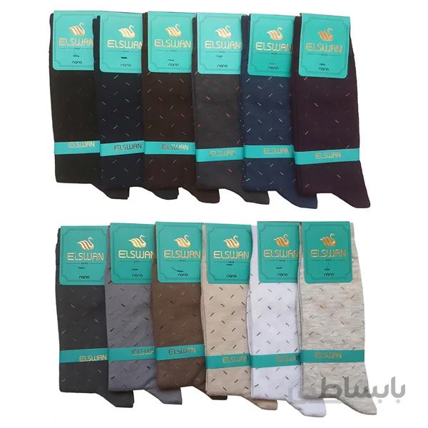 جوراب ساق دار مردانه نخ پنبه ای اعلا(پک 12 جفتی) کد PH39