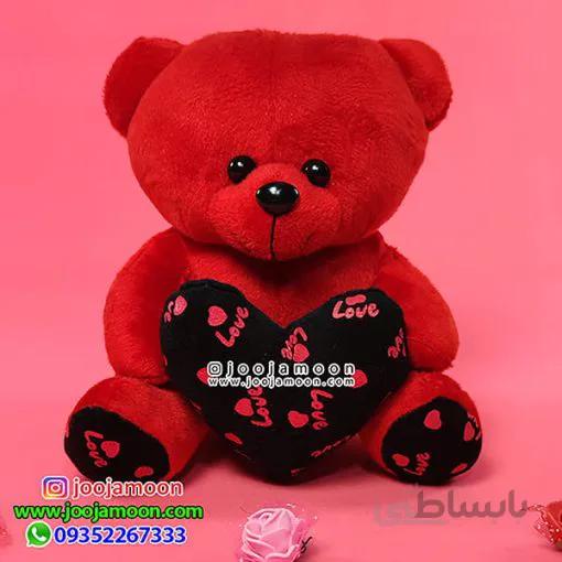 عروسک خرس قلب دست عاشق