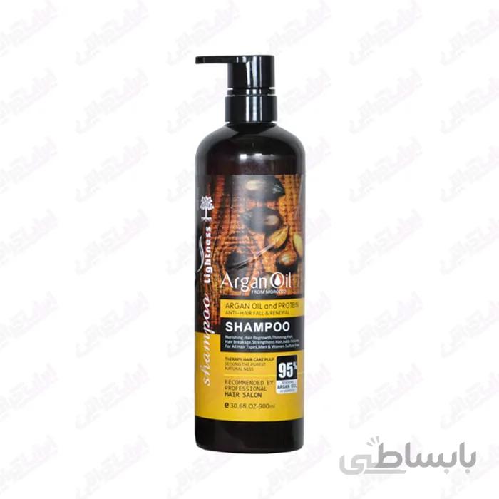 شامپو مو بدون سولفات آرگان لایتنس 900 میل Lightness