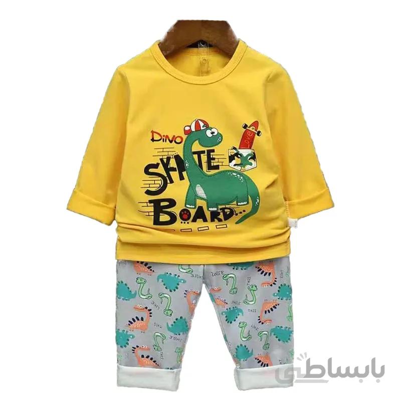 بلوز شلوار راحتی بچه گانه دایناسور