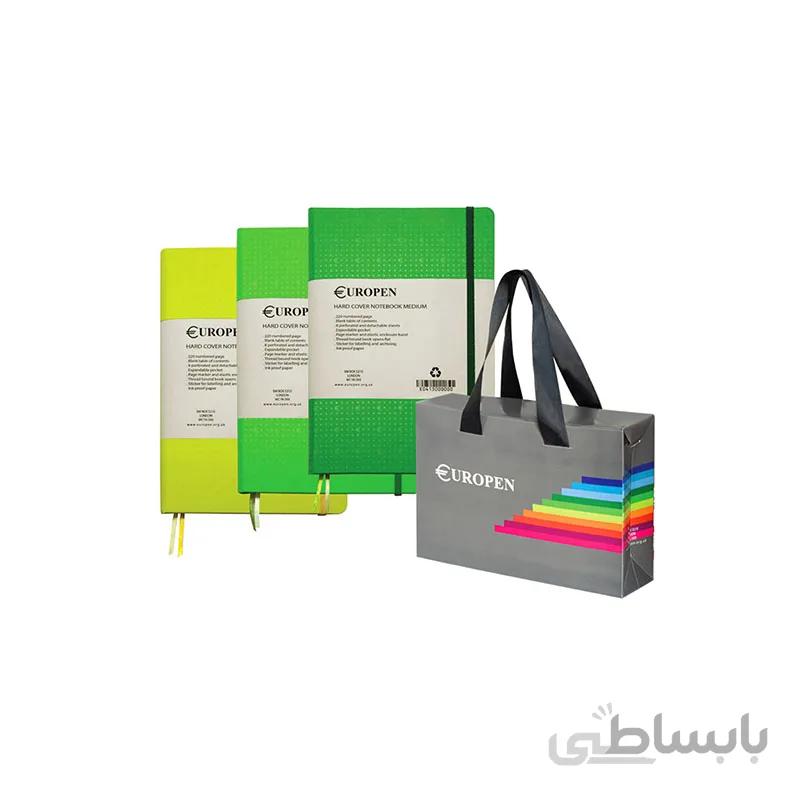 ست دفتر یوروپن GIFT PACK طیف رنگ سبز