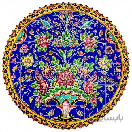 رومیزی مخمل گرد گل افشان