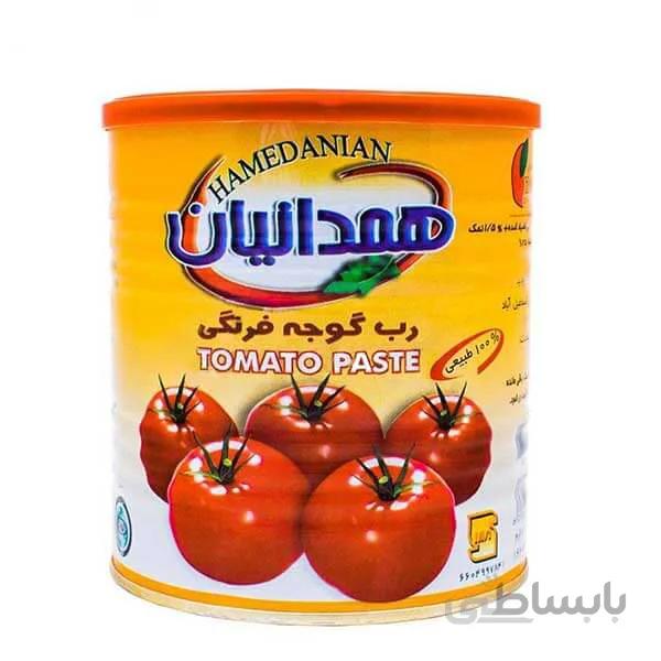 رب گوجه فرنگی همدانیان قوطی 1 کیلوگرمی کارتن 12 تایی ا hamedanian tomato paste 800gr 01