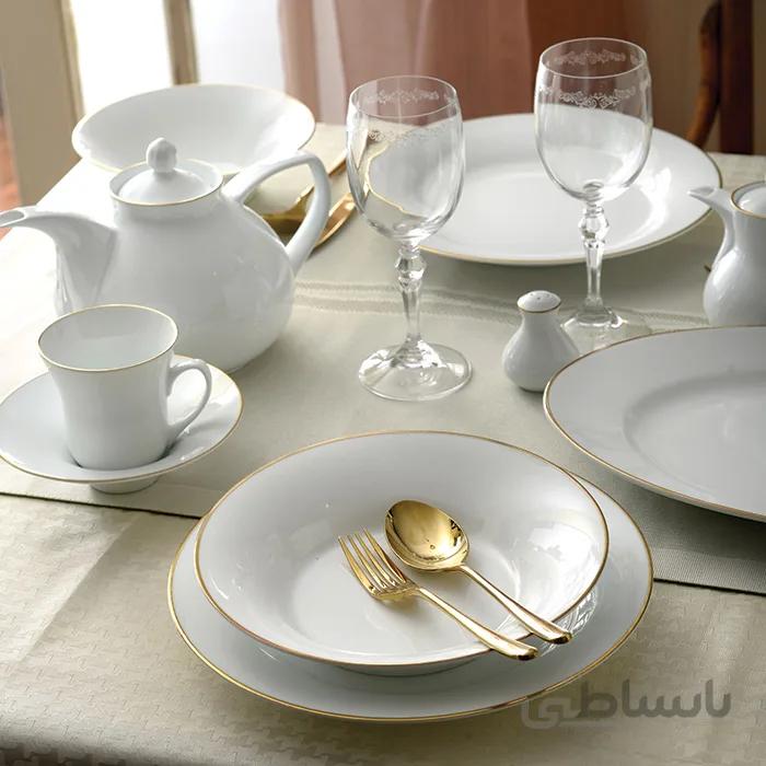 سرویس چینی زرین 12 نفره کامل لومیو (108 پارچه) ا Zarin Iran Shahrzad Lumio 108 Pieces FDC Dinnerware Set