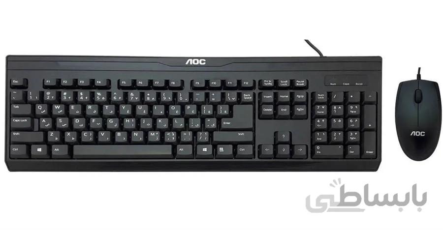 کیبورد و ماوس ای فورتک مدل KM-100 ا کیبورد و ماوس ای فورتک KM-100 Keyboard and Mouse