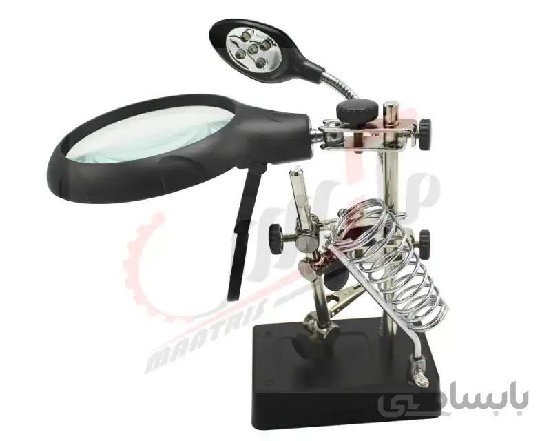 ذره بین رومیزی پایه دار الکتریکی مدل mg-16129-c
