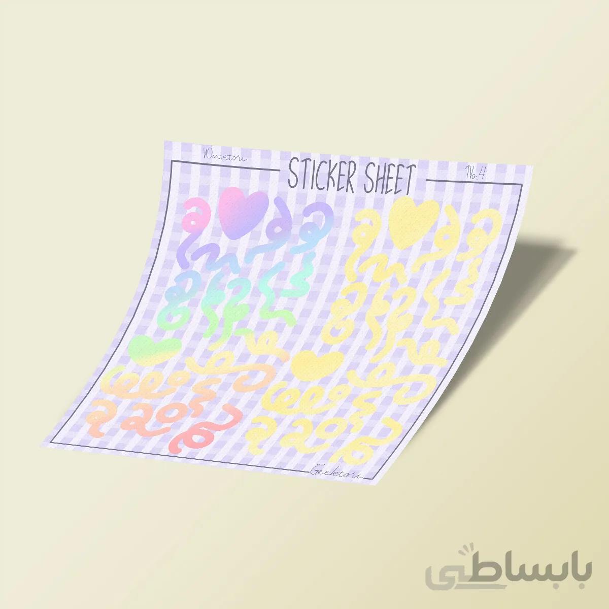 استیکر بولت ژورنال Wavetori NO.4