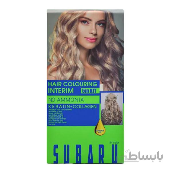 کیت شامپو رنگساژ مو سوبارو شماره 9.21 بلوند دودی روشن حجم 150 میل