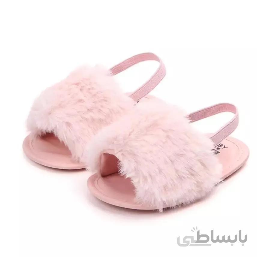 صندل نوزادی خز دار
