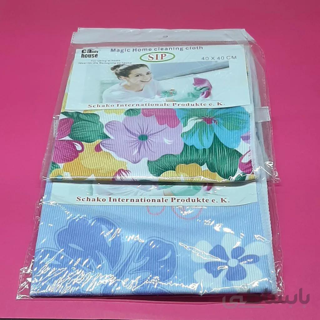 دستمال شیشه طرح دار چین 40*40