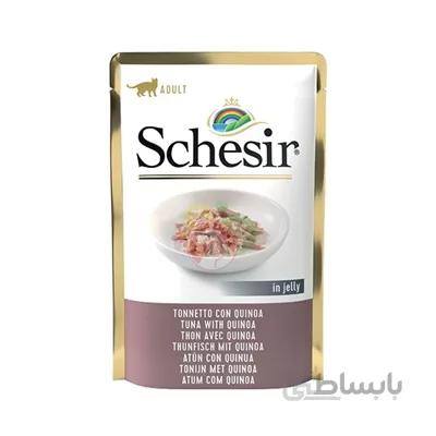 پوچ Schesir مخصوص گربه بالغ تهیه شده از ماهی تن و کنیوا در ژله - 85 گرم