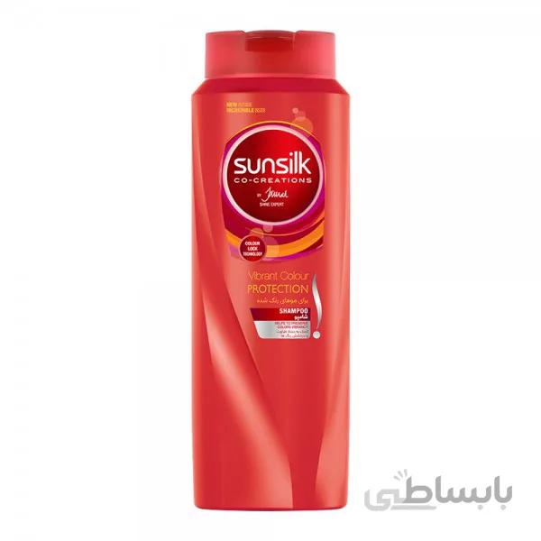 شامپو تثبیت کننده رنگ مو سان سیلک مدل Colour Lock مقدار ۶۰۰ میلی لیتر ا Sunsilk Colour Lock Shampoo 600 ml