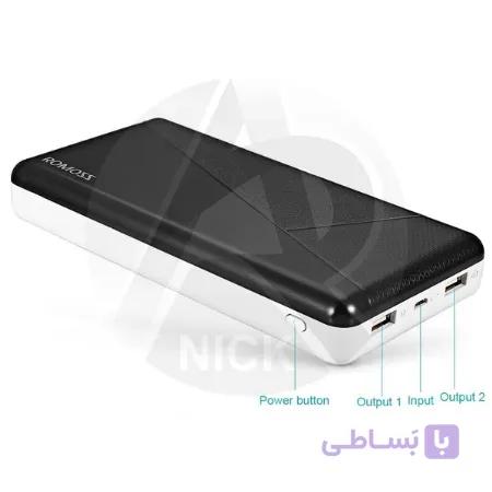 پاوربانک ۲۰۰۰۰ میلی آمپر اورجینال روموس مدل Romoss PIE20