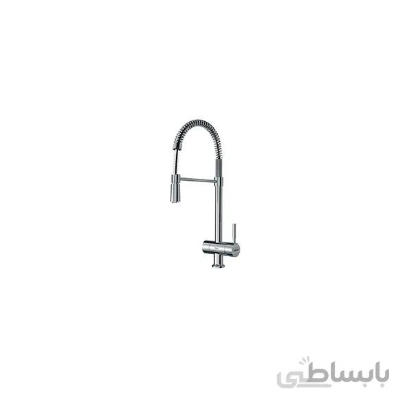 شیر ظرفشویی شلنگدار شودر مدل الستر کروم