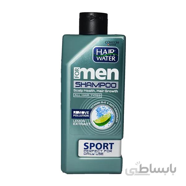 کامان شامپو ضد شوره مردانه کامان مدل Hair Water حاوی عصاره لیمو