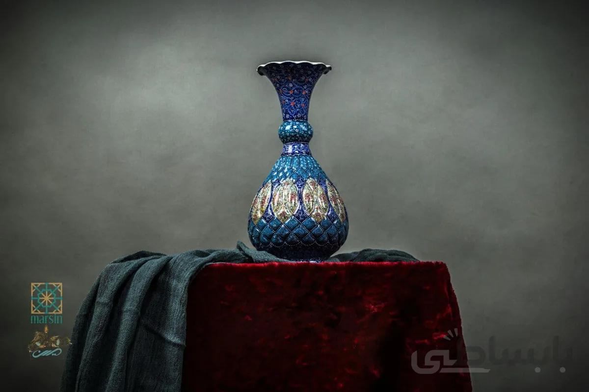 گلدان میناکاری کد 74