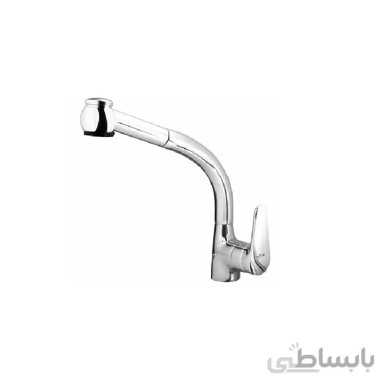 شیر ظرفشویی شلنگدار kwc مدل مارلینو کروم