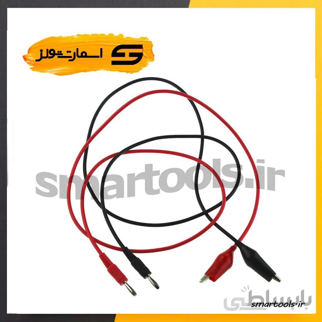 کابل منبع تغذیه ۱۰ آمپر ا Banana Plug to Alligator Clip Test Leads Wire Cable
