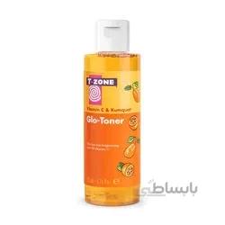 تونر تی زون مدل T-Zone Vitamin C And Kumquat حجم 200 میلی لیتر ا T-Zone Vitamin C And Kumquat Glo Toner 200ml
