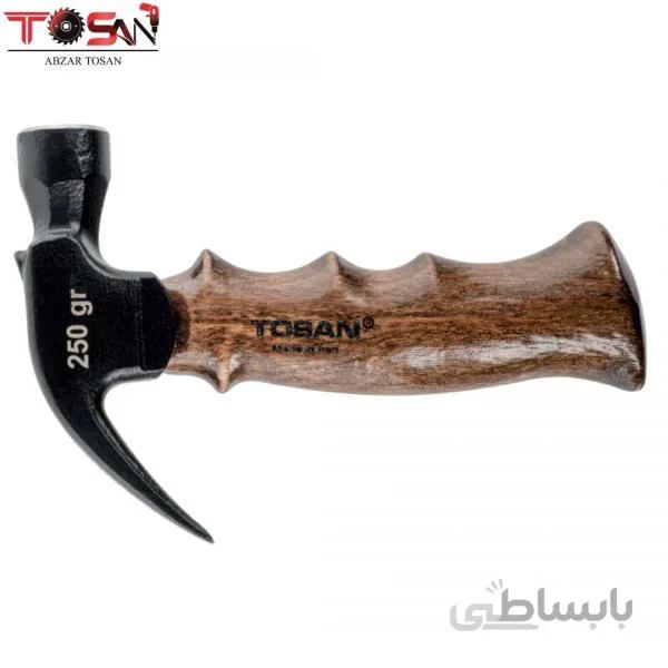 چکش دوشاخ دسته کوتاه چوبی