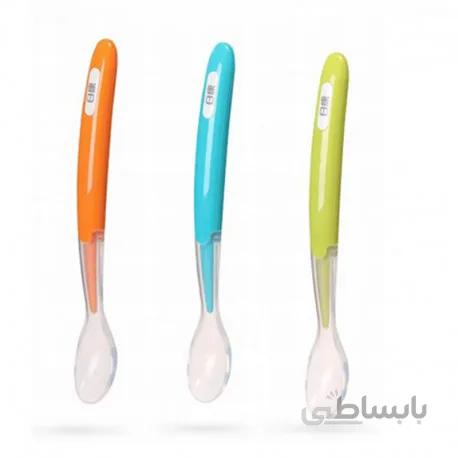 قاشق تک عددی سیلیکونی نوزاد Rovoco