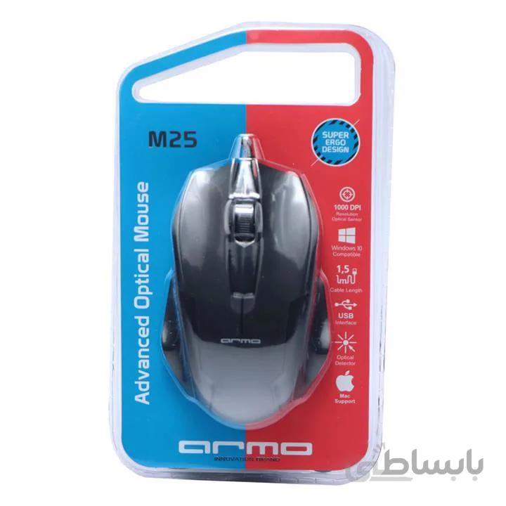 ماوس بی سیم آرمو مدل M25W ا Mouse Wireless ARMO M25W 1000DPI