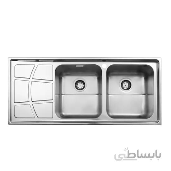 سینک استیل البرزکد ۷۶۲ توکار کد 313530