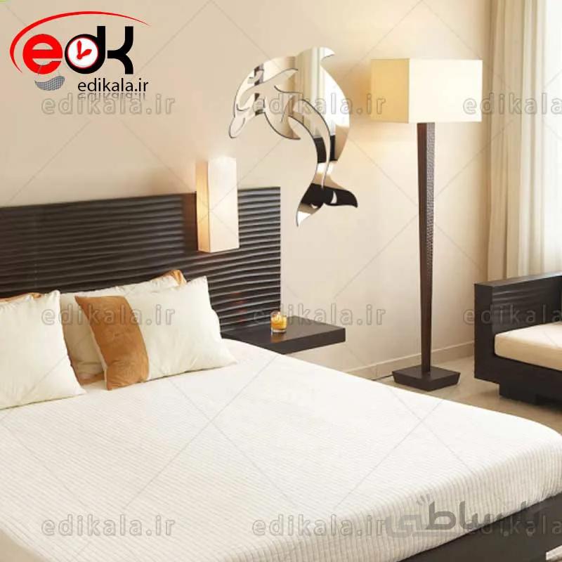 اینه دکوراتیو دیواری فانتزی طرح دلفین در پنج رنگ