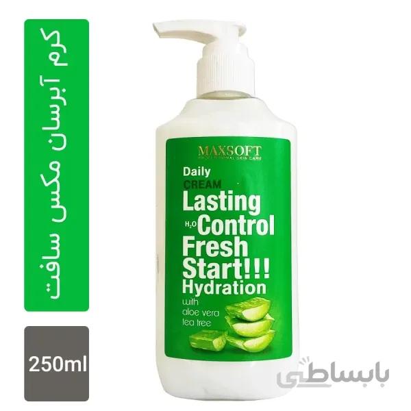 کرم آبرسان مکس سافت مدل آلوئه ورا حجم 250 میلی لیتر