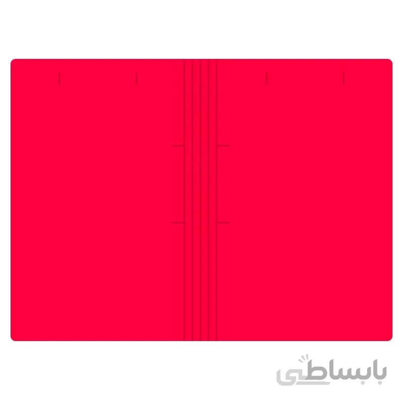 پوشه مقوایی خط دار قرمز 250 گرمی بسته 100 عددی