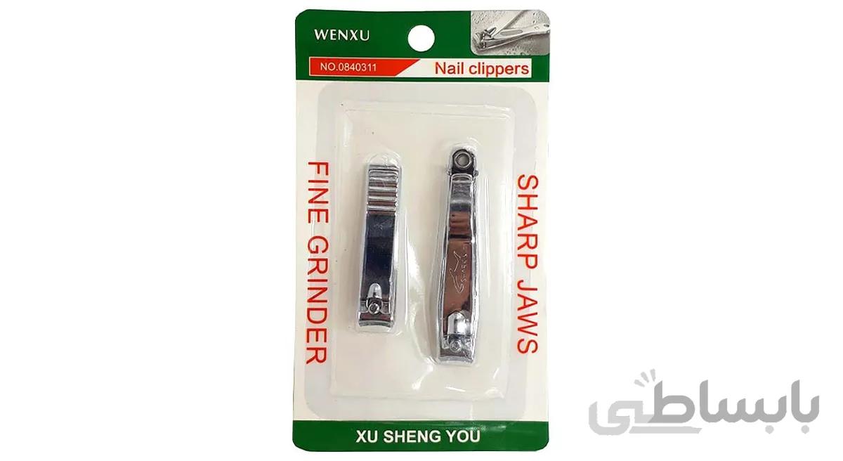 ناخن گیر WENXU مدل SHENG بسته 2 عددی