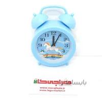 ساعت رومیزی گرد زنگ دار آبی(پونی)