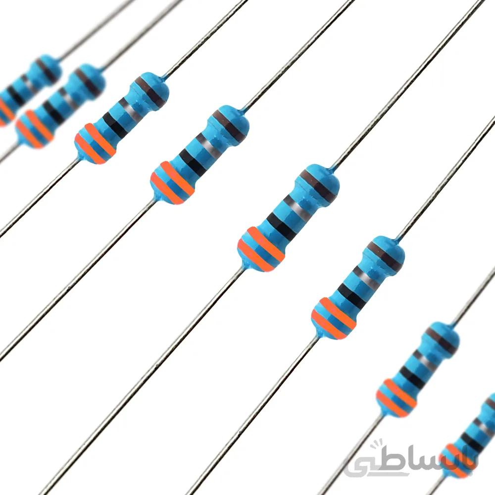 مقاومت 3.3ohm 1/4W 1%