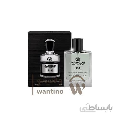 عطر ادکلن مردانه فراگرنس ورد مارکویی کالکشن کرید اونتوس کد 118 (Fragrance world Marque Creed Aventus) حجم 100 میل ا Fragrance world Marque Collection no.118 Creed Aventus